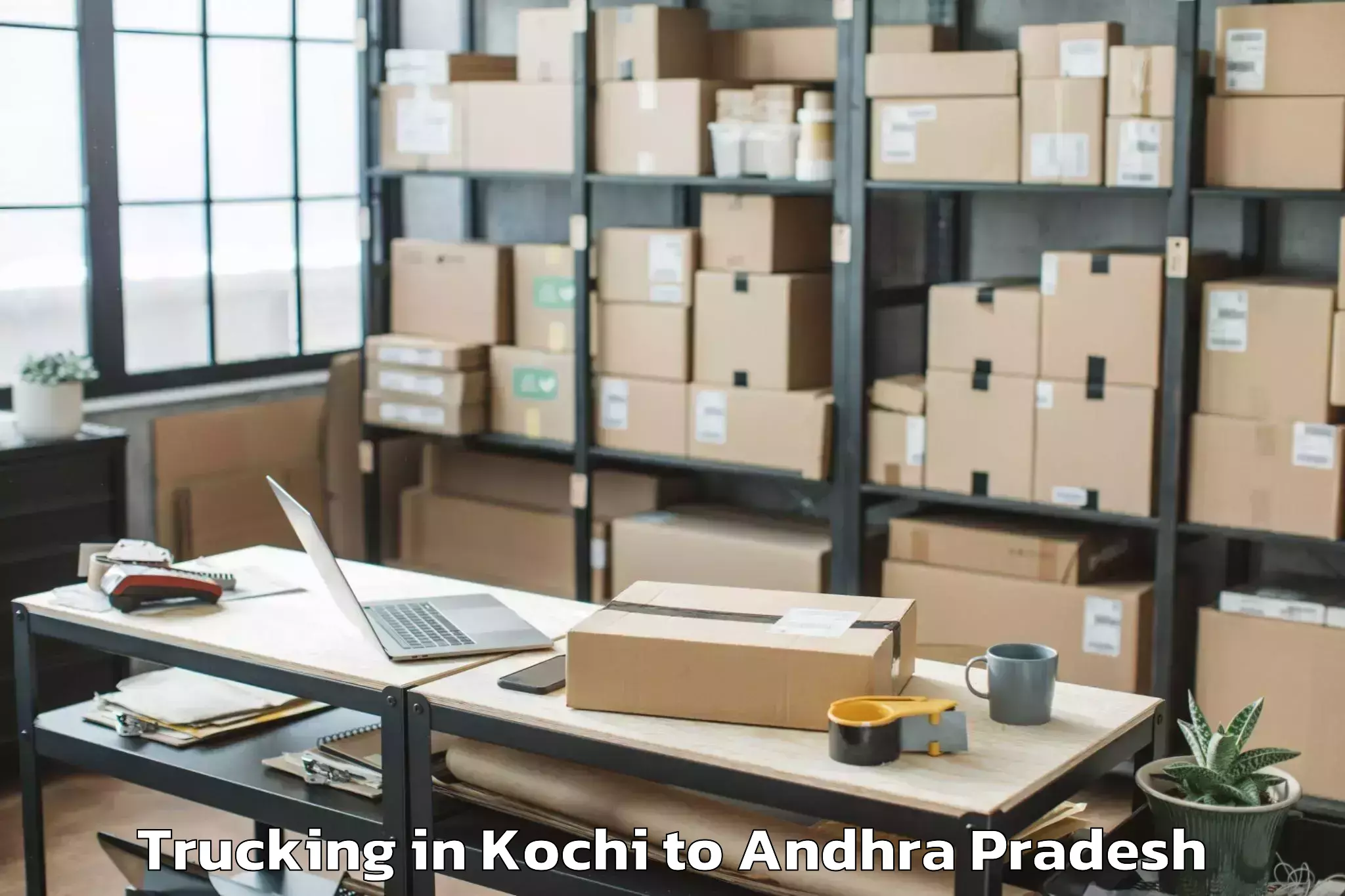 Quality Kochi to Ambajipeta Trucking